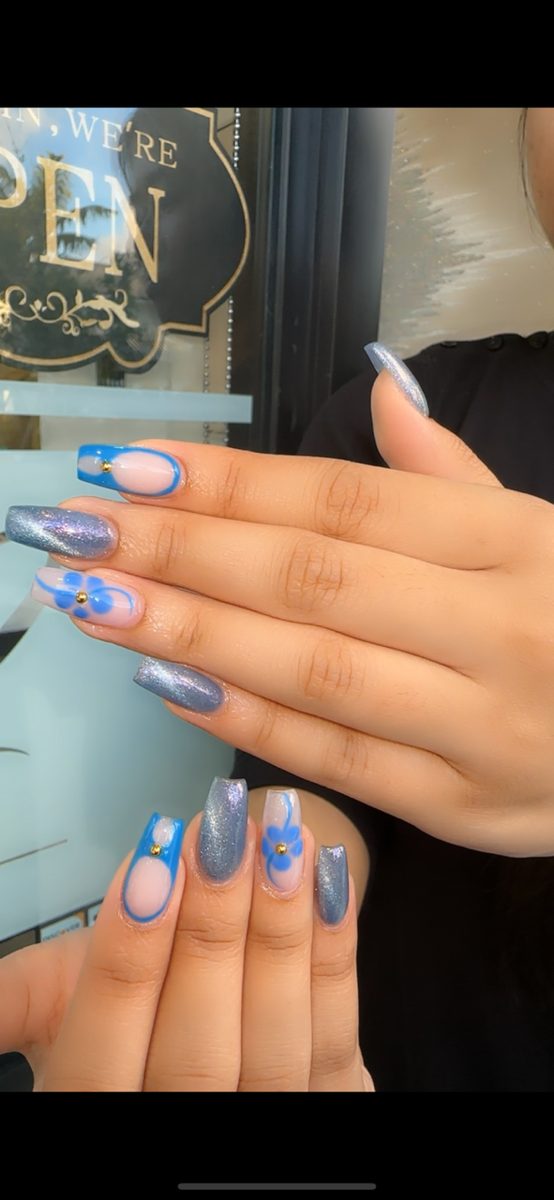 Close-up of tidy, oiled cuticles after a manicure at Nail Bar 12 in Lake Worth