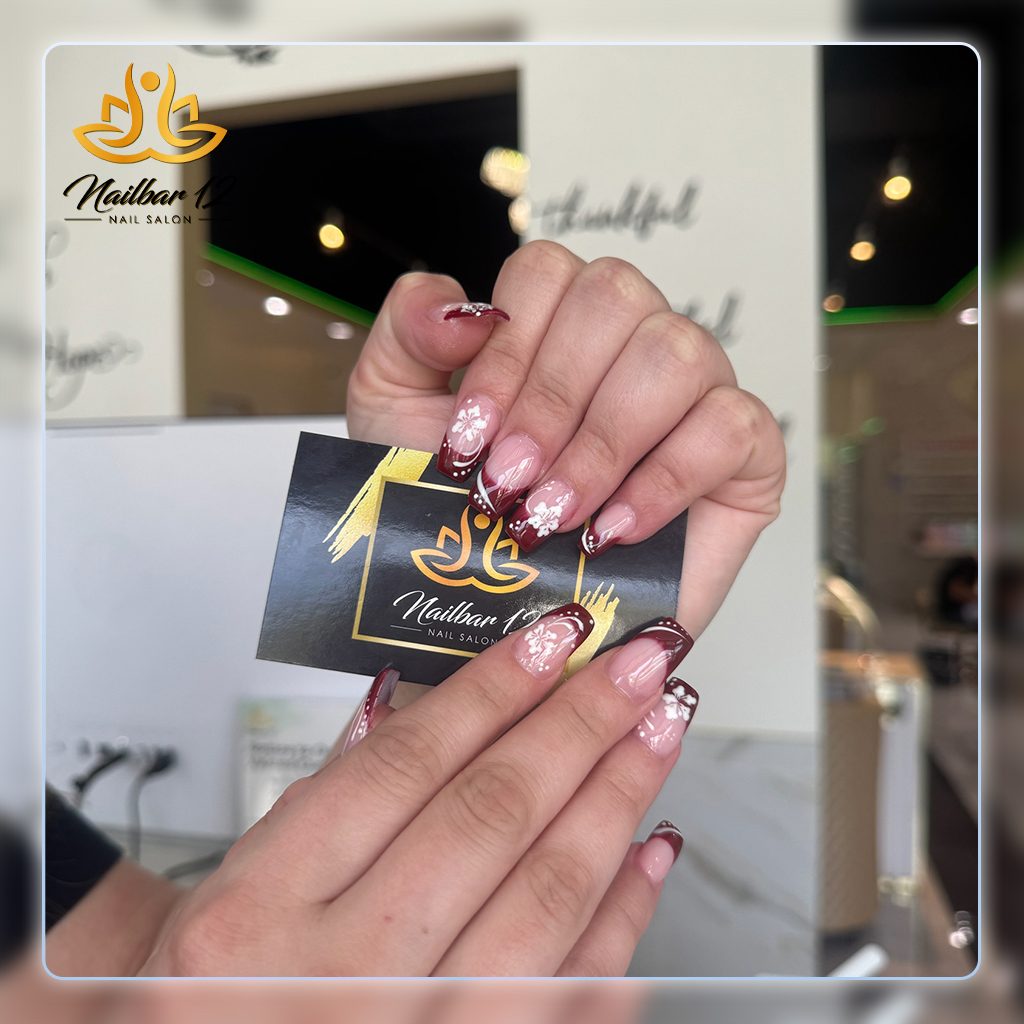 Long, healthy natural nails maintained at Nail Bar 12, Lake Worth FL