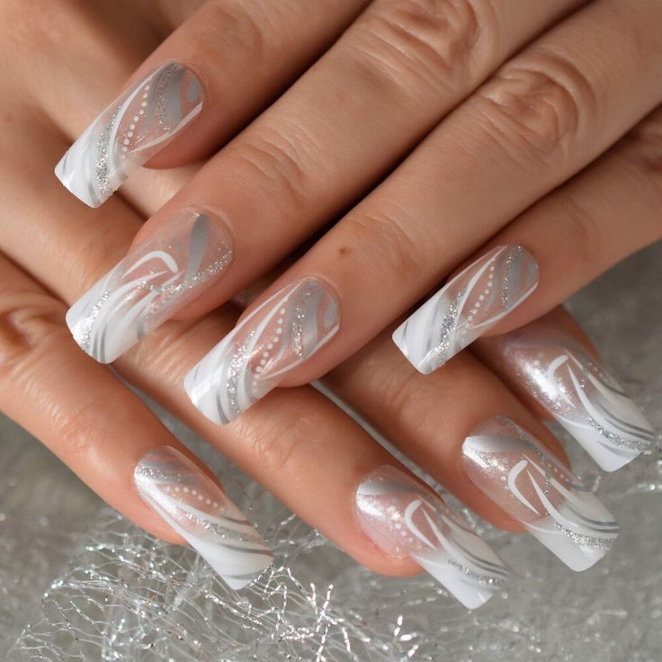 Close-up of a natural manicure at Nail Bar 12 in Lake Worth, Florida